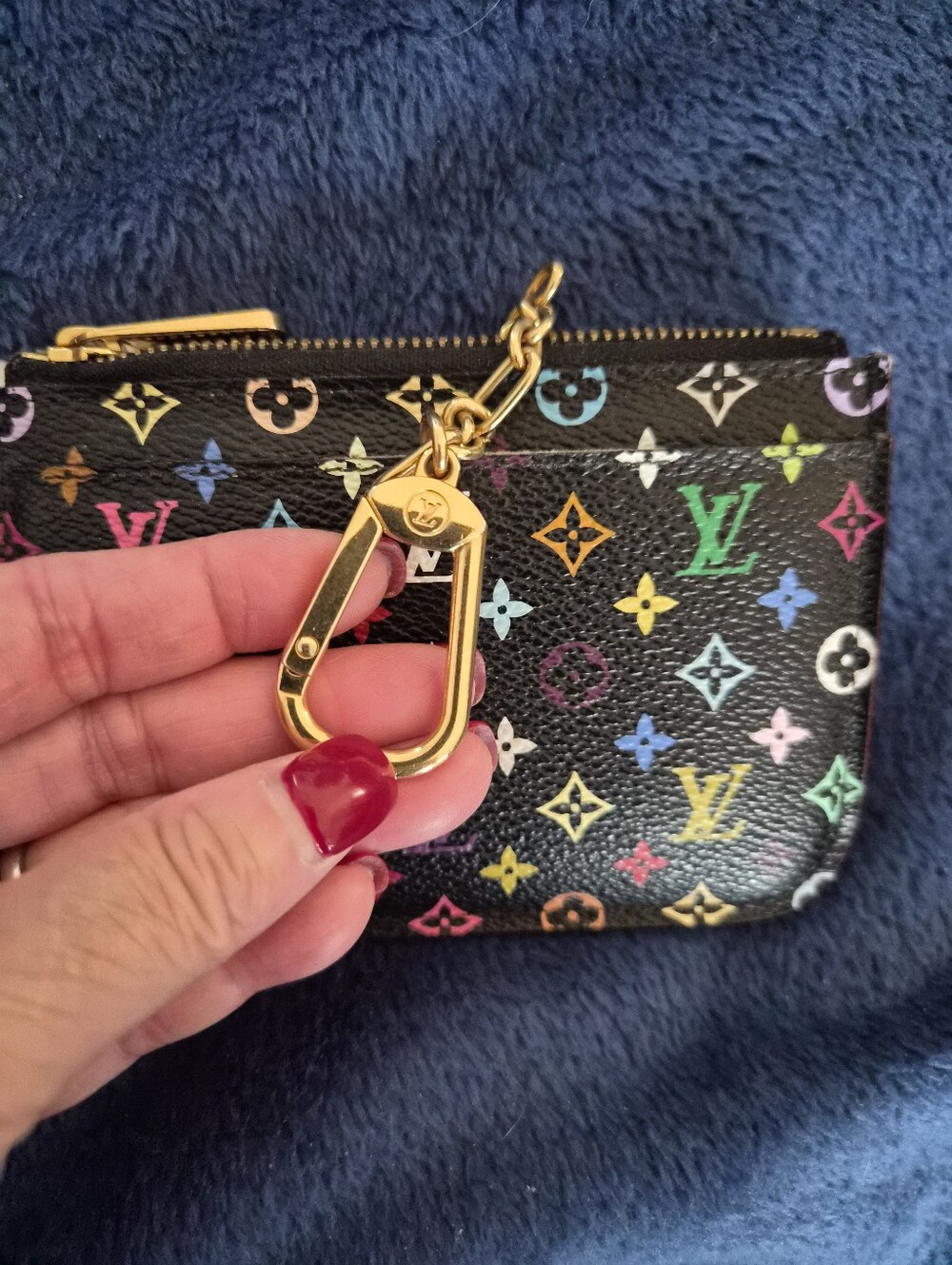 Louis Vuitton Black Murakami Multicolor Monogram Key Coin Pouch - Picture 8 of 13